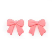 2 Pcs Bows for Headphones, Adjustable Silicone Cute Headset Accessories, Kawaii Gaming Gear Charm Decoration
