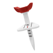 Golf Tees Set With Rotatable Height Adjustment Ideal For Various Swing Styles Red