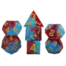 Fantasy Role Playing Game Dices Set Dices Set Polyhedral Dices for Red blue gold letter