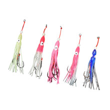 5Pcs Trolling Swimbait for Freshwater Saltwater Fishing Glowing Octopuses B color series