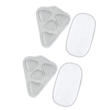 Waist Support Accessory Pads, 4Piece Lumbar Insert Set for Commute Use T massage c