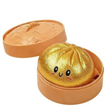 Realistic Steamed Bun Squeeze Toys Colorful Simulation Birthday Gift Stress Relief Bun Steamer Squeeze D