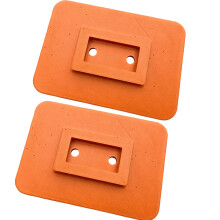 Motorhome Support Plate Pair Foot Pedals Pack for Rough Terrain and Camp Use Orange
