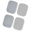 Polyester Lumbar Pad Inserts, 4Piece Waist Support Set for Commute Use G s d m 1