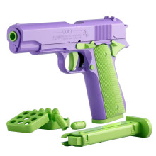 3D Print Play Guns Stress Reliever Toy Fidgets Guns Adult Pressure 1911 purple green
