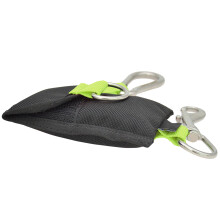 Nylon Webbing Weight Belt with Pocket & Stainless Fast Release Fluorescent green