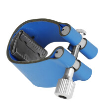 Saxophone Player's Essential Leather Card Holder Suitable for Easy Organization Blue