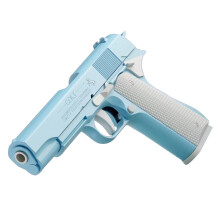 Stress Relief Fidgets Toy Guns Playful Entertainment Toy Practical Joke 1911 blue white