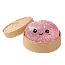 Realistic Steamed Bun Squeeze Toys Colorful Simulation Birthday Gift Stress Relief Bun Steamer Squeeze C
