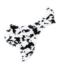 Guitar Pickguard Sticker Guitar Protective Decal Electric Guitar Pickguard Black and white