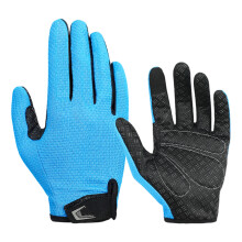 Antislip Gloves Touchscreens Gloves Sport Breathable Full Finger Gloves Cycling Blue L
