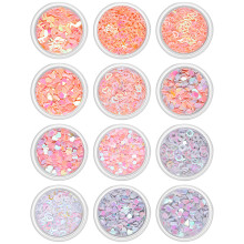 12Box 3D Nail Charm Acrylic Butterfly Flower Bear Nails Art Decoration for Women 12Y084