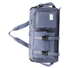 Travel Duffle Bag Overnight Bag for Swimming, Basketball Misty blue