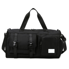 Waterproof Gym Holdall Bag Luggage Bag Dry & Wet Separated Pocket Black