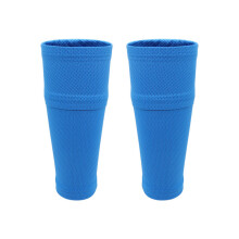 Soccer Shin Guard Holder Calf Sleeves Pair for Separate Guard Insert Use Blue M