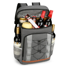 Insulated Lunch Bags for Adult Teen Travel Hiking Large Capacity Backpacks Gray