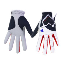 1 Pair of Golf Gloves Women Left Right Handed NonSlip Leather Grip Golfer Gloves 20 yards