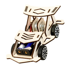 Fun Learning Wood Science Toy Car Set With Electric Motor For Kids Assembly Toy