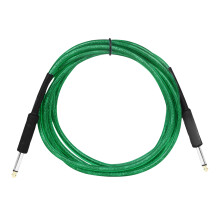 Professional Copper Wire Amp Cord Cable Jacks Instrument Guitar Amplifier Green 6 meters
