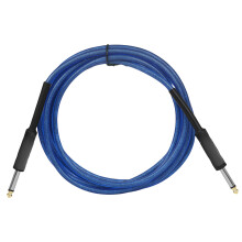 Guitar Cable Amp Cord 6.35mm to 6.35mm Stereos Amp Cable for Studio Monitor Blue 10 m