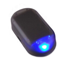 Solar Powered Car Alarm Light Anti-theft Warning Light Car Blinking Flash Light Blue