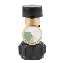 Adapter zbiornika propanu na gaz płynny z manometrem do zaworu