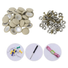 50 Pcs Car Interior Roof Buckles Ceiling Cloth Fixing Snap Rivets Vehicle flannel Beige