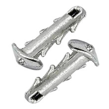 Plastic Anchors Shape Sinkers Fishing Weights For Secure Baits Attachment And 1 8 oz 2Pcs