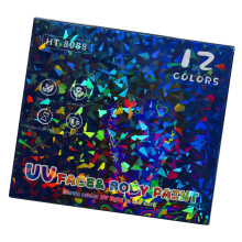 Blacklight Face Paint Markers 12 Color Fine Point Washable Body Makeup Markers