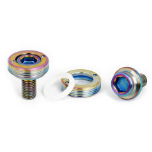 2Pcs Bike Crank Screw M8x15mm Fixing Screws Bike Bottom Rack Axles Bolts Colorful