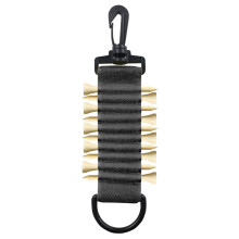 Golfing Tees Organizers with Keychain Hook Hold 10 Golfing Tees Black