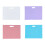 Small Chalkboard Double-Sided Hanging Whiteboard Message Board for Horizontal 4piece s 1