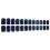 10Pcs Short Square Press On Nail Dark Blue Glossy Leopard Accent False Nail 1