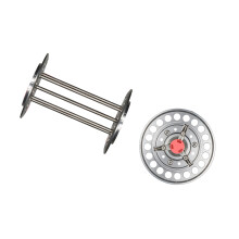 Aluminum Line Washing Wheel for Fishing Use with 19mm Center Opening Design 1012A