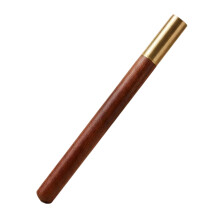 Classical Retro Design Natural Wooden Dip Pen with Glass Nip for Art Transparent color