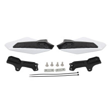 Bolt-on Handguard Kit for Electric Motorcycle Handlebar Coverage White