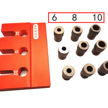 Three-in-one Woodworking Punching Locator A3 motherboard + 6/8/10 drill sleeves 3 each