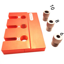 Three-in-one Woodworking Punching Locator A3 motherboard + 6/8/10 drill sleeve each 1