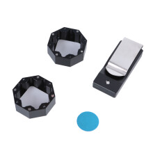 Pool Billiard Cue Chalk Holder, Pool Billiard Chalk Holder Aluminium Holder Clip Black
