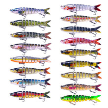 3D Multiple Section Fishing Lures Baits Saltwater Lures Fishing Complete set of 17 p