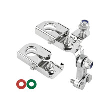 Brass Battery Post Connectors with Felt Washers for Car Motorcycle Motorhome Marine