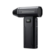 Rechargeable Handheld Air Blower for Dashboard Dust and Inflation Black