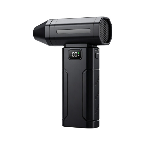 Rechargeable Handheld Air Blower for Dashboard Dust and Inflation Black