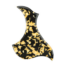 PVC Guitar Pickguard Sticker Guitar Back Plate Guitar Scratchplate PVC Black and yellow