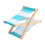 Folding Headrest Pillow Head Rest Pillow for Beach Stops and Camp Break Blue and white 1