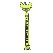 High Visible Inflatable Diving Buoy Safety Signal Marker for Diving Fluorescent Yellow