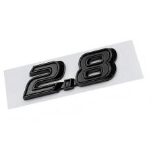 2.8 Car Body Badge, 3D Exterior Accent Multiple Styles for DIY Styling Tasks glossy black