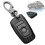 Portable Car for Key Cover Keychain Protector Suitable for Square three-button style + bu 1