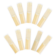 10Pcs Wood Saxophone Mouthpiece Reed  Altos/Soprano Saxophone Reed Easy to Use Alto No. 2