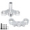 Remote Control Model Motorcycles Front Shock Absorbers for 1/4 Replacement Part Silver 1